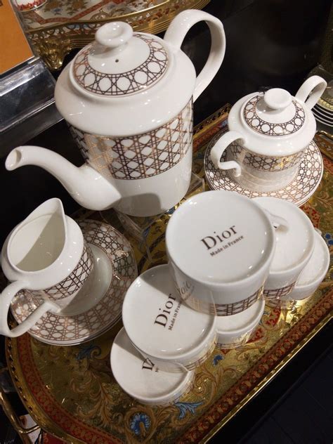 dior coffee cup set|dior tea set.